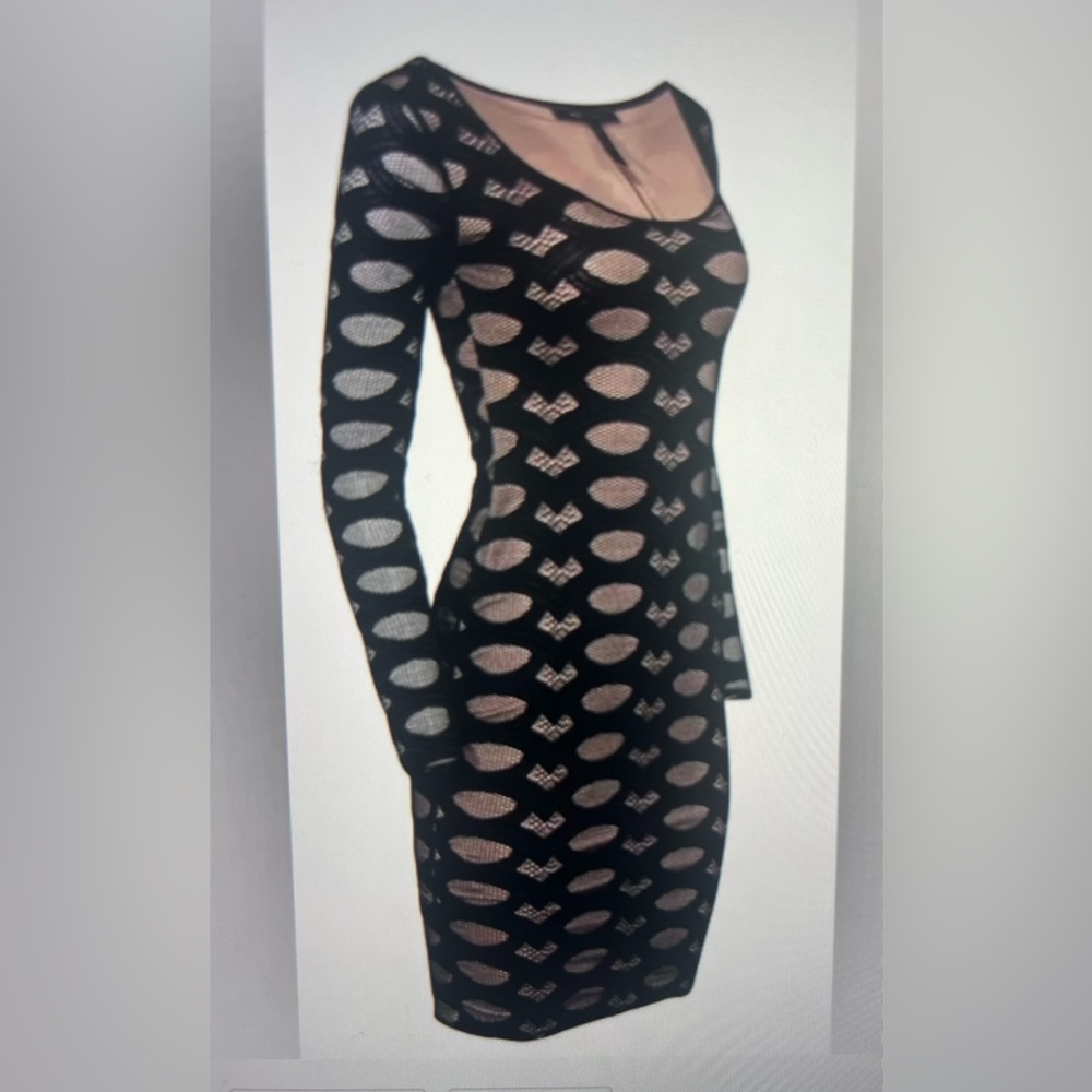 BCBG MAXAZARIA size L pullover stretch dress
